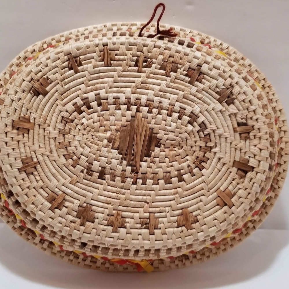 Woven Basket with Ribbon Accents - Picture 5 of 7